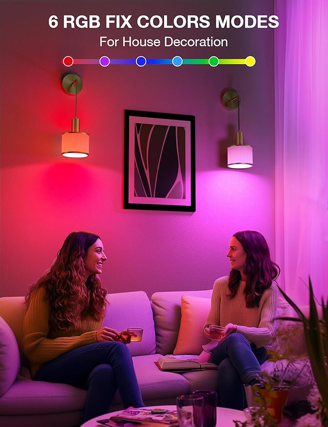 NIORSUN Battery Operated Wall Sconce Set of 2, Gold & Off-White Wireless Rechargeable Wall Lights with 5200mAh Dimmable Detachable Bulbs and Remote, 9 Colors Sconces Wall Decor for Bedroom Living Room