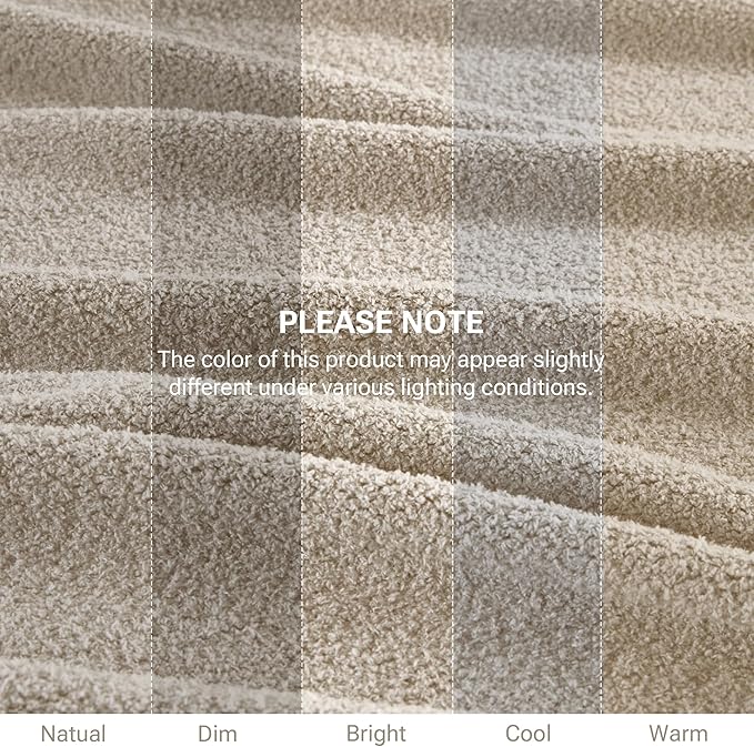 Madison Park Fuzzy Knit Blanket Dream Soft Blanket Cozy Breathable Cover Luxrurious Feathersoft Feel, All Seasons Lightweight Bedding for Summer Cover for Bed, Couch & Sofa, Full/Queen, Taupe