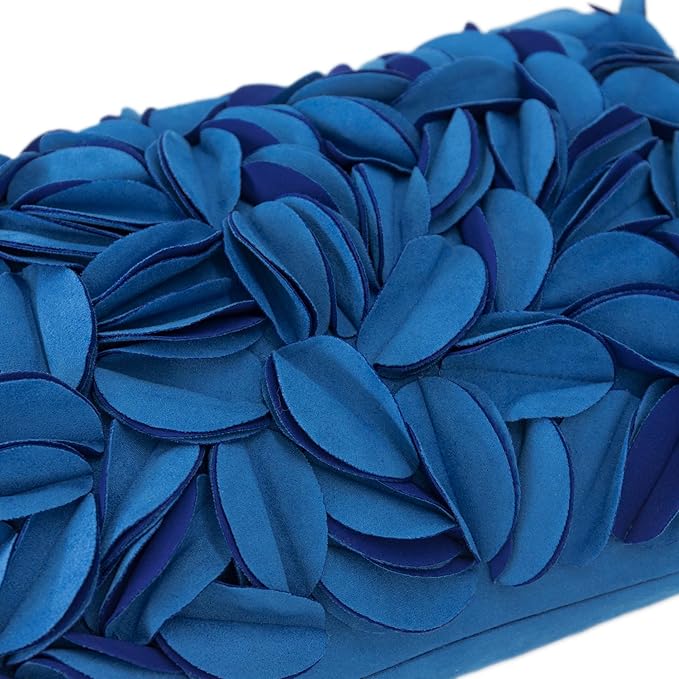 KINGROSE 3D Floral Decorative Throw Pillow Cover Handmade Soft Pillow Case Sham Solid Cushion Cover for Bedroom Home Decor Sofa 12 x 20 Inches Solid Suede Blue