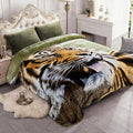 JYK Plush Fleece Blanket Queen Size 91" x 75", 3.7LBs 1 Ply Soft Korean Mink Warm Lightweight Bed Blanket for Autumn Winter