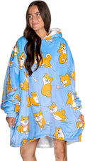 Bare Home Wearable Blanket Hoodie - Soft Plush Sherpa - Warm and Cozy - Oversized Wearable Blanket - Adult & Kid Sizes
