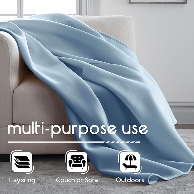 WestPoint Home Vellux Nylon Blanket Color: Wedgewood Blue, Size: King
