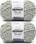 Bernat Blanket Speckle Winter Leaf Yarn - 2 Pack of 10.5oz/300g - Polyester - #6 Super Bulky - 220 Yards - Knitting & Crochet