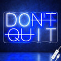 Dimmable Don't Quit Neon Sign for Wall Decor, USB LED Light for Home Gym Bedroom Man Cave Office, DO IT Inspirational Gamer Room Decorations