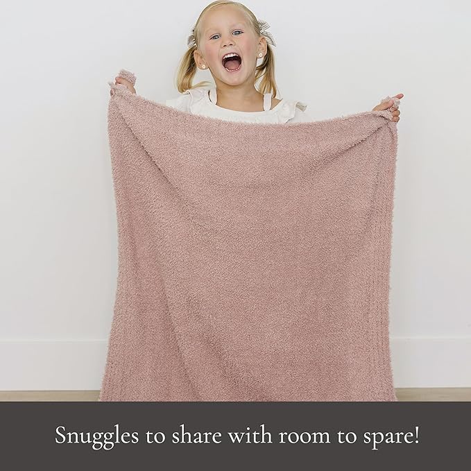 SARANONI Bamboni Baby Blanket | Luxury Plush Super Soft Blanket | Breathable Comfy Blankets for Kids and Teens | Pink - 40" x 60"
