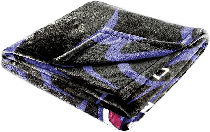 Jay Franco Kids Plush Throw Blanket – Ultra Soft Cozy Plush Fleece for Bed, Couch, Sofa, Home Décor, Official Licensed Derpy, Black - Kpop Demon Hunters, 60x90 - Large Blanket