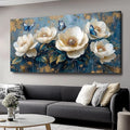 Flowers Canvas Wall Art - Modern landscape Paintings for Living Room, Bedroom Wall Decor, Framed Wall Art for Home or Office Decoration, Large Wall Art 48x24in