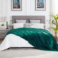 DREAMNINE Extra Large Soft Comfy Fluffy Fleece Bed Blanket Full Size 80" x 90", Luxury Decorative Fuzzy Blanket for Women Girl,Big Cozy Shaggy Warm Flannel Blankets for Winter Autumn Pets,Forest Green