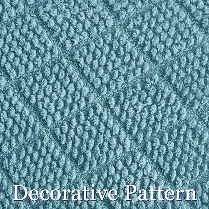 Whale Flotilla Fuzzy Fleece Queen Size Blanket for Bed, Soft Fluffy Jacquard Waffle Blankets for All Season, Lightweight and Warm, 90x90 Inch, Slate Blue