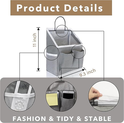 2pcs Wall Hanging Baskets for Organizing, Wall Hanging Storage Bag as Over the Door Organizer, Wall File Organizer, Rv Storage and Organization. For Bedroom, Office, Camper (Pink-Upgraded)