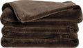 UnHide Lil’ Marsh Faux Fur Blanket - Lightweight, Soft Throw Blanket - Machine Washable - Ideal for Bed, Couch, or Reading Chair- Medium (60" x 80") Chocolate Hair
