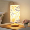Fenmzee Ginkgo Table Lamp for Bedroom - Inline Control, Small Bedside Lamp with 3000K A15 LED Blub, Easy Assembly (Ginkgo White Shade, 9" Inline Control)