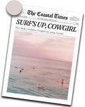 iHery Unframed Trendy Coastal Cowgirl NewsPaper Wall Art Prints,12x16in Canvas Wall Art Prints, New York News,Western Wall Art Vintage Bar Cart,Dorm Retro Surfing for Living Room Home Décor 1Pack