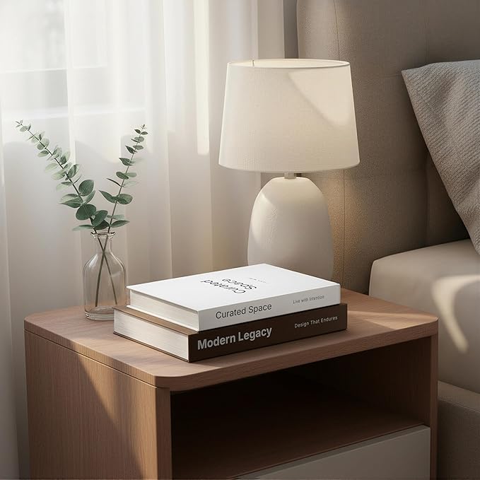 Decorative Faux Book Box with Hidden Storage - Fake Books for Decoration, Aesthetic Coffee Table & Bookshelf, Nightstand, Libros Decorativos, Set of 2 (White & Brown)