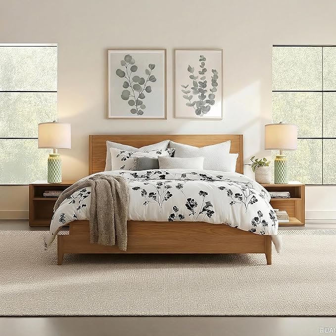 20.5" Small Bedside Lamps Set of 2 with 5FT Cord, Green Ceramic Modern Farmhouse Table Lamps for Nightstand, Living Room, Bedroom, 3D Honeycomb Stylish End Table Lamps(Bulb Not Included)