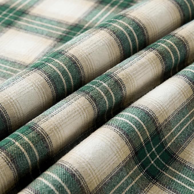 Horaldaily Green Light Coffee Farmhouse Plaid Spring Decorative Blanket Throw, Rustic Soft Lightweight Blanket for Couch Sofa Bed Lounging Decoration, Ideal Gifts for Kids Adults Self, 60x80