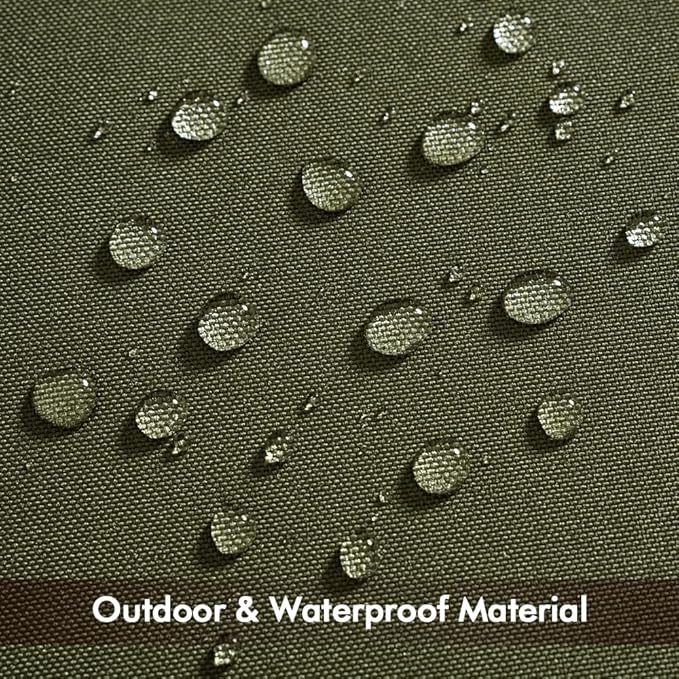 MIULEE Pack of 2 Decorative Outdoor Waterproof Pillow Covers Rectangular Garden Cushion Sham Throw Pillowcase Summer Shell for Spring Patio Tent Couch 12x20 Inch Olive