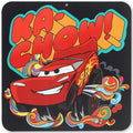 Disney Pixar Cars Ka-Chow Cartoon Metal Wall Decor - Fun Lightning McQueen Sign for Home