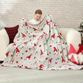 Cozy Bliss Premium Gnome Love Heart MilkyPlush Throw Blanket, Soft Cozy Print Fleece Blanket for Couch, Home Décor, Easter and Mothers Gift, 290GSM, Gnome Love, 50"x60"