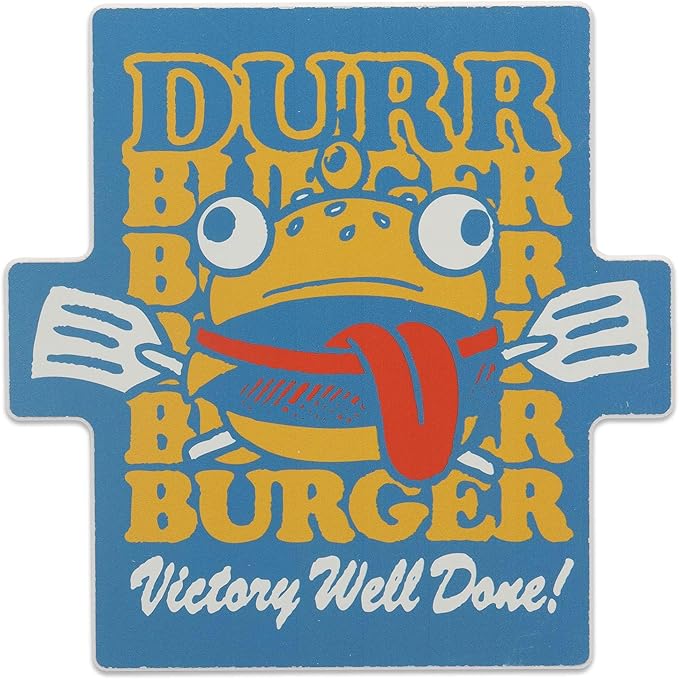 Fortnite Durr Burger Wood Wall Decor - Funny Fortnite Sign for Gamer Room or Bedroom