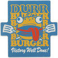Fortnite Durr Burger Wood Wall Decor - Funny Fortnite Sign for Gamer Room or Bedroom
