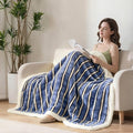 Fleece Bed Throw Blankets Twin Size 45"×60", Soft Plush Thick Warm Fluffy Reversible Flannel Blanket for Sofa Couch Bed for Winter All Seasons