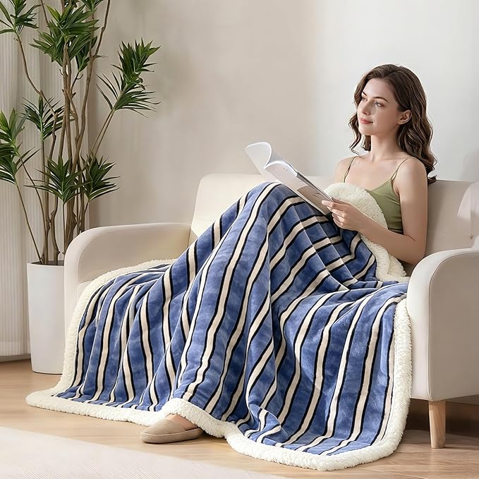 King Size Blanket for Bed - Fleece Soft Cozy Fuzzy Blankets,Soft Warm Throw for Bed/Couch - Stylish Winter Home Decor,Christmas Birthday Gift for Women Her 108"x90"