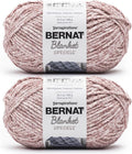 Bernat Blanket Speckle Clay Brick Yarn - 2 Pack of 10.5oz/300g - Polyester - #6 Super Bulky - 220 Yards - Knitting & Crochet