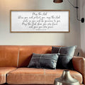 TQianJiang Christian Wall Art Numbers 6:24-26 Bible Verse Catholic Decor 40"×15" Scripture for Living Room Religious Sign Christ Jesus Family Framed Home Hanging Decoration (Wood)