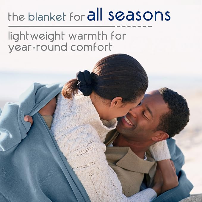 Vellux 1B05559 Orignal Full/Queen Wedgewood Blue Blanket