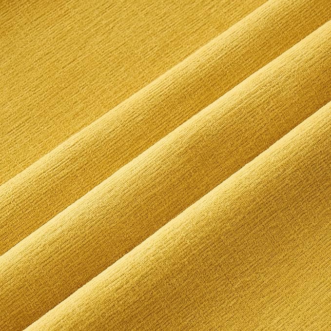 MIULEE Yellow Couch Pillow Covers 18x18 Inch, Set of 2 Soft Chenille Spring Decorative Square Throw Pillow Covers Farmhouse for Sofa Living Room Bed