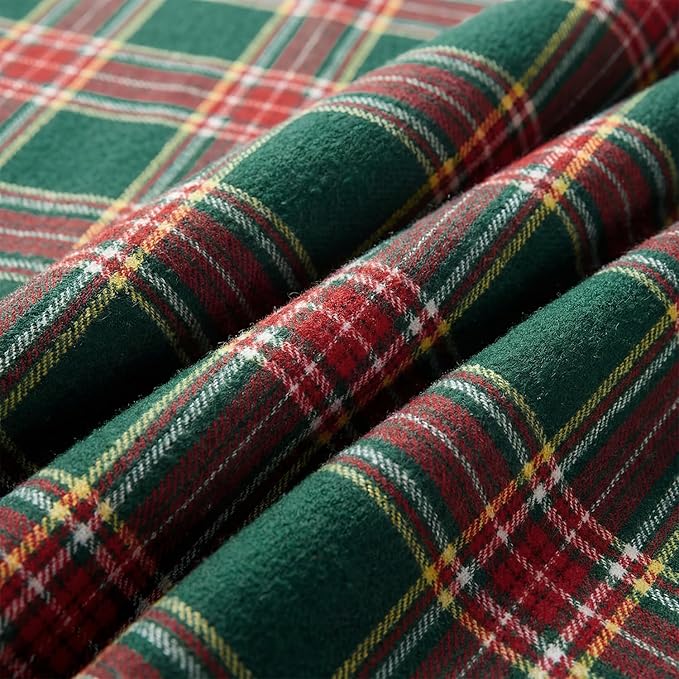 Horaldaily Dark Green Red Farmhouse Plaid Spring Decorative Blanket Throw, Christmas Rustic Soft Lightweight Blanket for Couch Sofa Bed Lounging Decoration, Ideal Gifts for Kids Adults Self, 50x60