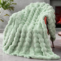 Faux Fur Throw Blanket for Couch, 1000 GSM Cozy Fuzzy Fluffy Soft Plush Thick Bubble Sherpa Blanket for Sofa Bedroom Living Room, Mothers Day Birthday Gifts for Women Home Decor