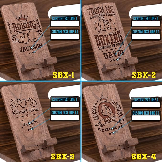 Personalized Headphone Organizer for Boxing - Unique Desk Organizer Gift Ideas for Boxer to Keep All Personal Items Organized with Style & Space Neat on Birthday Xmas Anniversary Thanksgiving