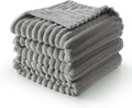 Joiedomi Queen Size Blanket for Bed, Soft & Warm Grey Fleece Blankets Gifts for Women Men Mom, Cozy Cute Soft Throw 90x90 Inches