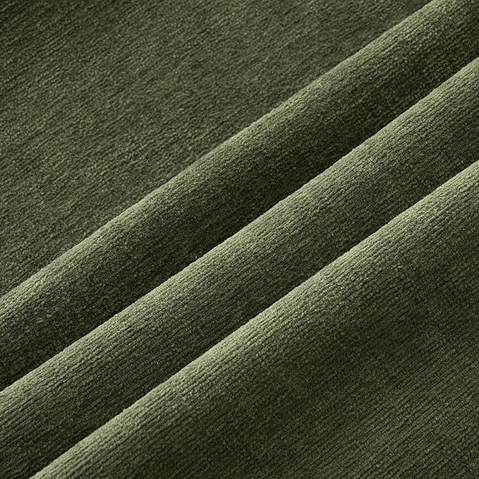 MIULEE Olive Green Couch Pillow Covers 20x20 Inch, Set of 2 Soft Chenille Decorative Square Throw Pillow Covers Farmhouse for Sofa Living Room Bed