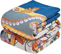 Boho Throw Blanket - 60"x80" 100% Cotton Ultra Soft Lightweight Spring Blanket, 4-Layer Breathable Muslin Blankets for Bed Couch, Reversible Yellow Floral Printed Bohemian Cotton Quilt