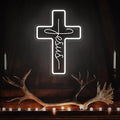 Jesus Cross Neon Signs, Dimmable LED Neon Lights for Wall Decor Bedroom Home Room Party Decor, Light Up Sign for Wedding Christmas Easter Celebrations New Year Gifts
