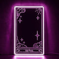 Kavaas Tarot Mirror Neon Sign - Pink Mystical LED Neon Light for Occult Room Wall Decor, Witchy Art Spiritual Room Decor, Best Gifts for Fortune Teller, Tarot Enthusiast