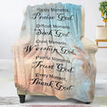 Christian Gifts for Women Faith, Inspirational Women, Soft Throw Blankets Religious Women/Men, Spiritual Personalized Adults/Kids 40''x 50''