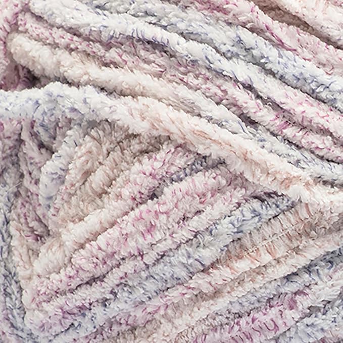 Bernat Baby Blanket Frosting Lilac Lounge Yarn - 1 Pack of 10.5oz/300g - Polyester - #6 Super Bulky - 220 Yards - Knitting & Crochet