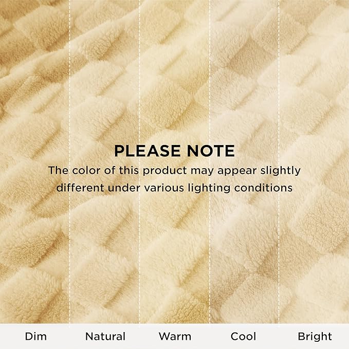 Bedsure GentleSoft King Size Blanket for Bed - Super Soft Cozy Blankets for Women Men Girls, Large Fuzzy Fleece Throw for Bedroom Decor, Light Yellow, 108x90 Inches