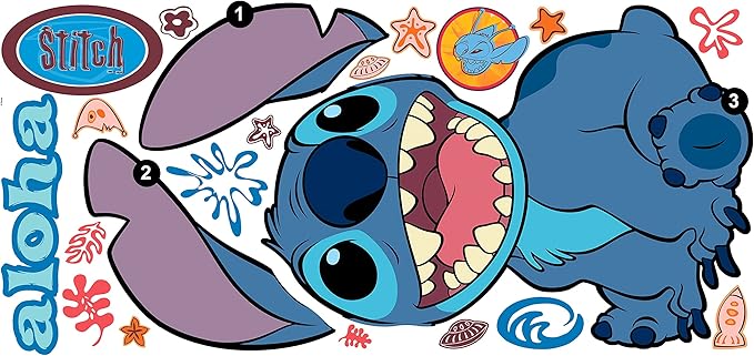 Disney Stitch Giant Peel & Stick Wall Decals by RoomMates, RMK5110GM