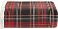 Eddie Bauer - Blanket, Super Soft Reversible Sherpa & Brushed Fleece Bedding, Throw Blankets for Couch, Ideal for Lounging (Mountain Tartan Red)