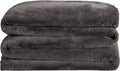 UnHide Cuddle Puddle - Faux Fur Blanket - Oversized, Lightweight, Extra Soft Blanket - Machine Washable - Add a Layer of Softness to Any Bed or Couch - 100” x 100” - Charcoal Charlie