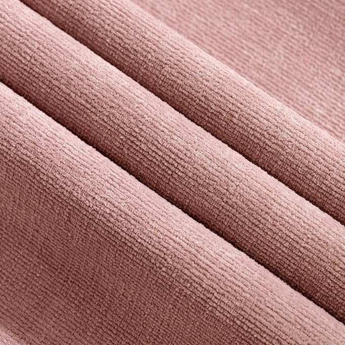 MIULEE Blush Pink Couch Pillow Covers 20x20 Inch, Set of 2 Soft Spring Valentine Cute Chenille Decorative Square Throw Pillow Covers Farmhouse for Sofa Living Room Bed