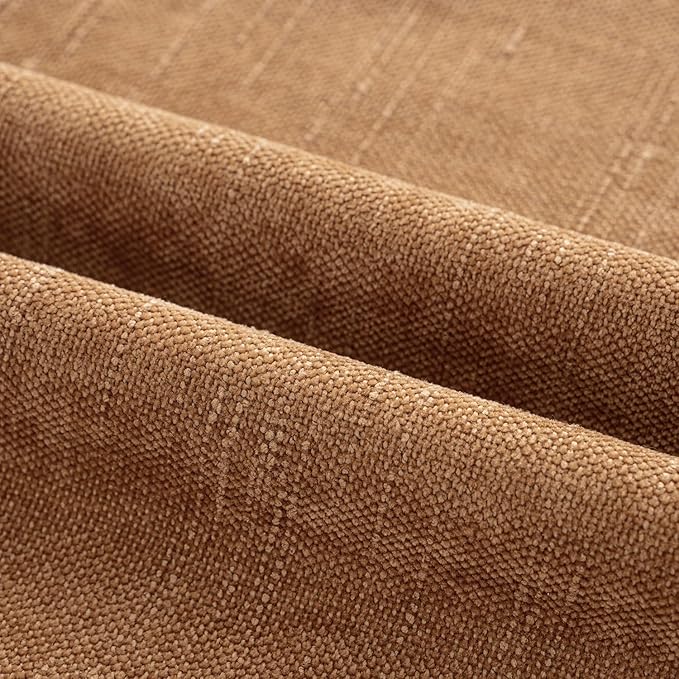 MIULEE Pack of 2 Decorative Throw Pillow Covers Soft Chenille Throw Pillows Solid Textured Lumbar Cushion Covers for Couch Sofa Bedroom Living Room 12x20 Inch, Brown