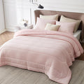Bedsure Queen Comforter Set - Cooling and Warm Bed Set, ICY Pink Reversible Bedding for All Season, 3 Pieces, 1 Queen Size Comforter (88"x88") and 2 Pillow Cases(20"x26")