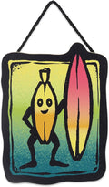 Fortnite Banana Surf Hanging Wood Wall Decor - Fun Fortnite Sign for Bedroom or Game Room