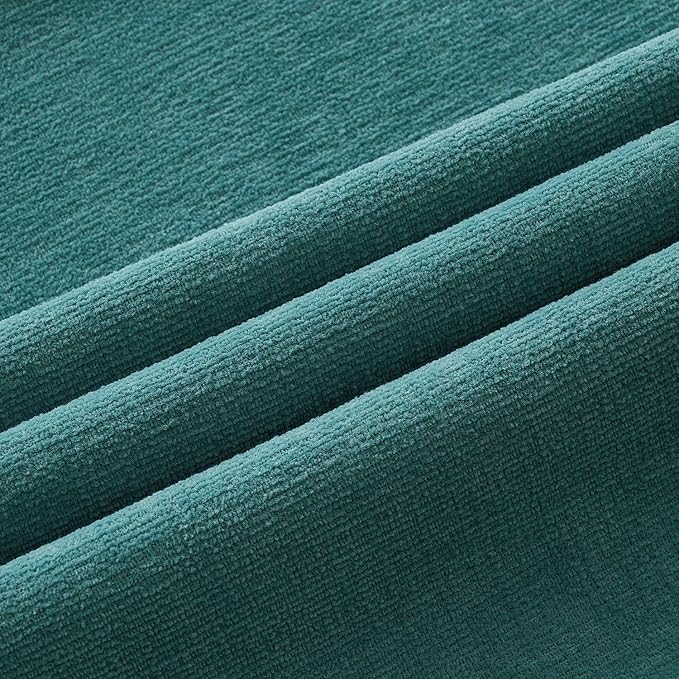 MIULEE Teal Couch Pillow Covers 20x20 Inch, Set of 2 Soft Chenille Decorative Square Throw Pillow Covers Farmhouse for Sofa Living Room Bed